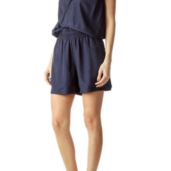 J. Crew Sleeveless Navy Blue V-Neck Romper - Picture 3 of 14
